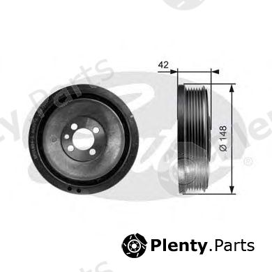  GATES part TVD1048 Belt Pulley, crankshaft