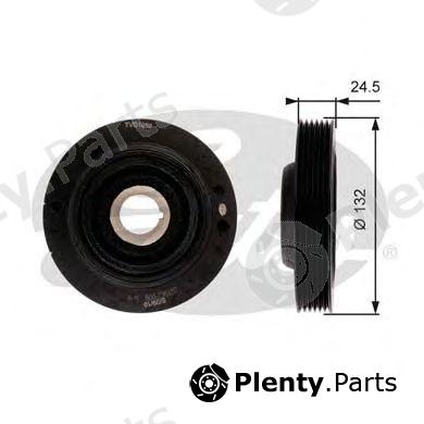  GATES part TVD1059 Belt Pulley, crankshaft