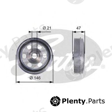  GATES part TVD1082 Belt Pulley, crankshaft