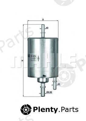  KNECHT part KL570 Fuel filter