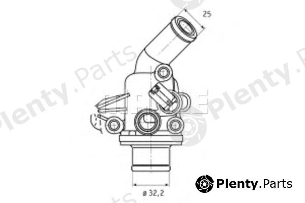  BEHR THERMOT-TRONIK part TI1187 Thermostat, coolant