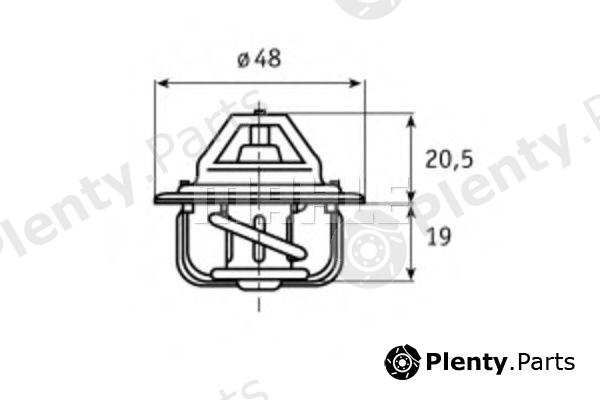  BEHR THERMOT-TRONIK part TX588D Thermostat, coolant