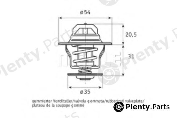  BEHR THERMOT-TRONIK part TX1584D Thermostat, coolant