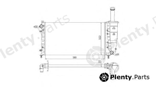 MAGNETI MARELLI part 350213196003 Radiator, engine cooling