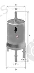  SOFIMA part S1840B Fuel filter