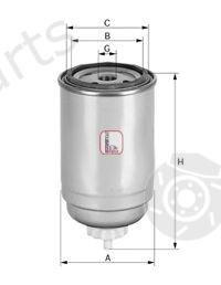  SOFIMA part S4333NR Fuel filter