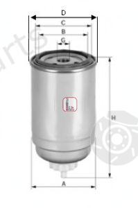  SOFIMA part S4399NR Fuel filter