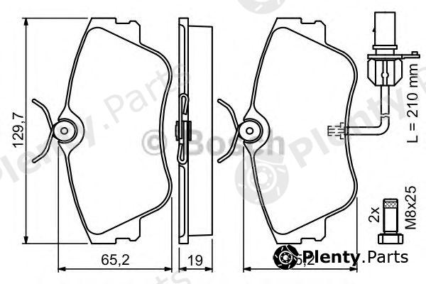  BOSCH part 0986424672 Brake Pad Set, disc brake