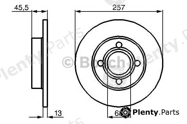  BOSCH part 0986478016 Brake Disc