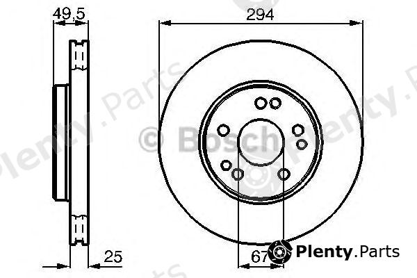  BOSCH part 0986478428 Brake Disc