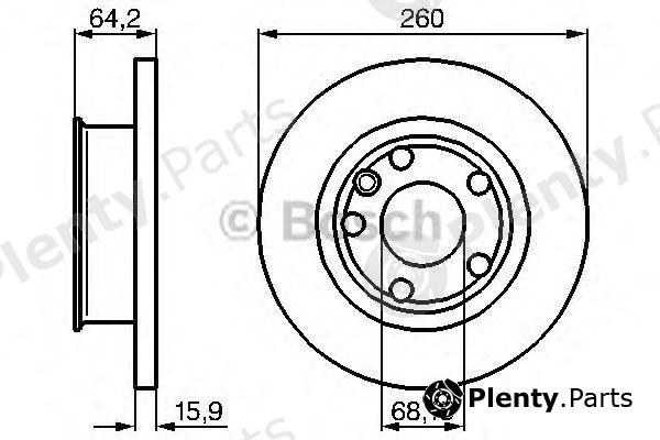  BOSCH part 0986478547 Brake Disc