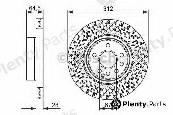  BOSCH part 0986479072 Brake Disc