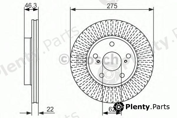  BOSCH part 0986479341 Brake Disc