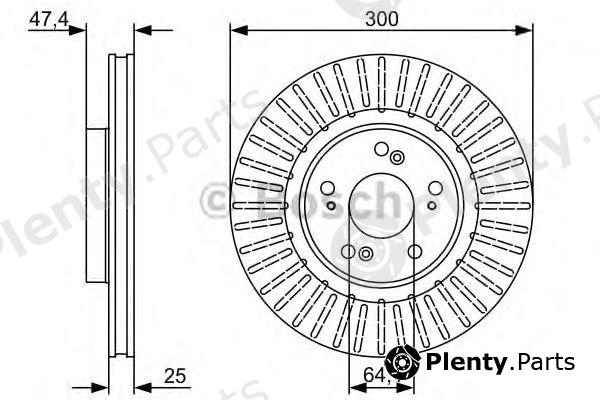  BOSCH part 0986479534 Brake Disc