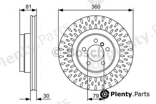  BOSCH part 0986479557 Brake Disc