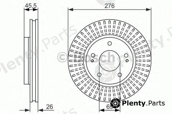  BOSCH part 0986479604 Brake Disc