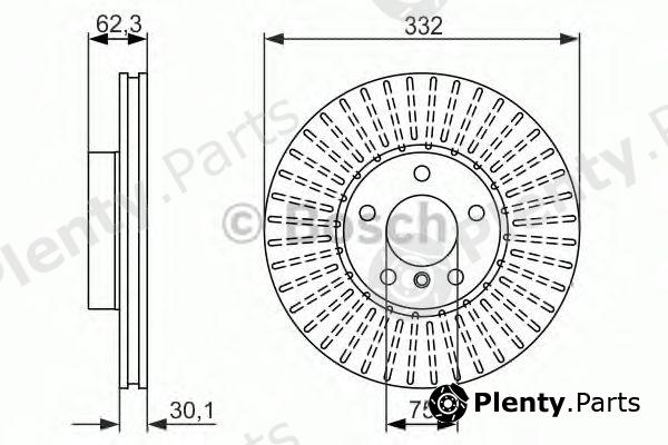  BOSCH part 0986479624 Brake Disc