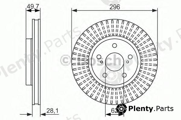  BOSCH part 0986479633 Brake Disc