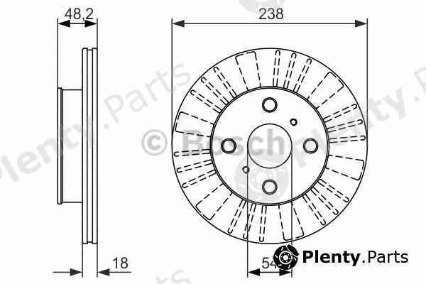  BOSCH part 0986479862 Brake Disc