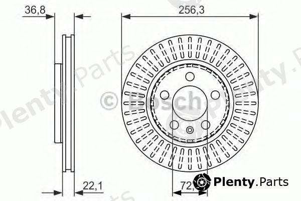  BOSCH part 0986479871 Brake Disc