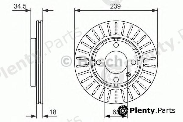  BOSCH part 0986479891 Brake Disc