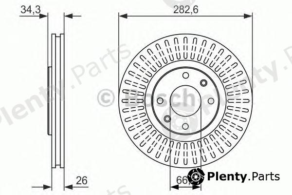 BOSCH part 0986479924 Brake Disc