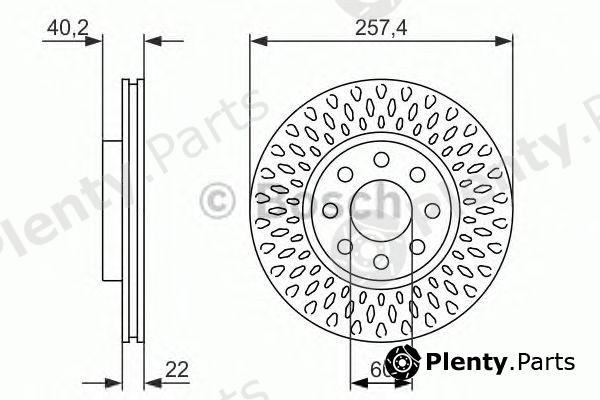  BOSCH part 0986479963 Brake Disc