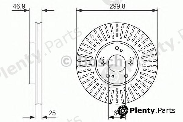  BOSCH part 0986479965 Brake Disc