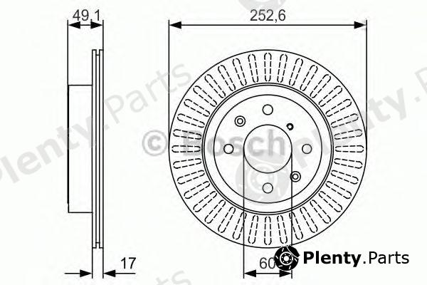  BOSCH part 0986479982 Brake Disc