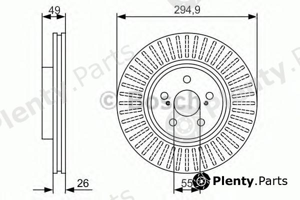  BOSCH part 0986479986 Brake Disc