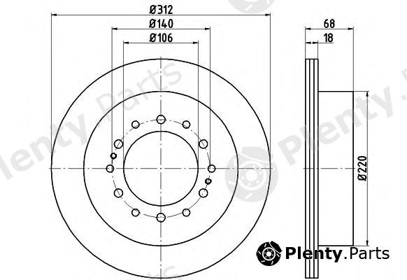  TEXTAR part 92170103 Brake Disc