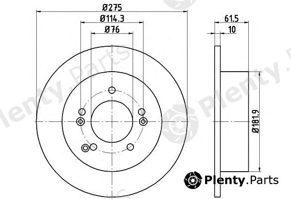  TEXTAR part 92185803 Brake Disc