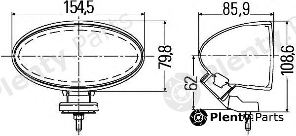  HELLA part 1FA007891-841 (1FA007891841) Spotlight Set