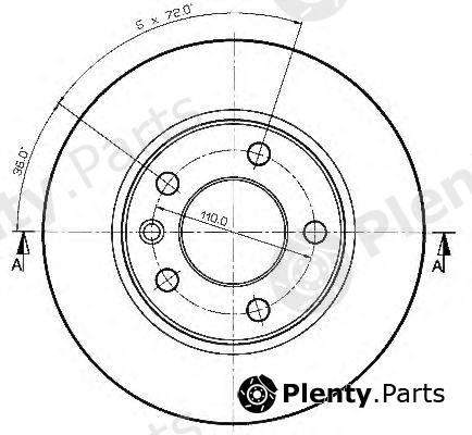  QUINTON HAZELL part BDC3542 Brake Disc