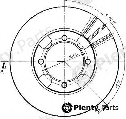  QUINTON HAZELL part BDC3599 Brake Disc