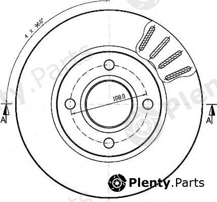  QUINTON HAZELL part BDC4351 Brake Disc
