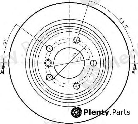  QUINTON HAZELL part BDC4750 Brake Disc
