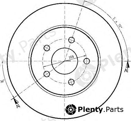  QUINTON HAZELL part BDC5221 Brake Disc