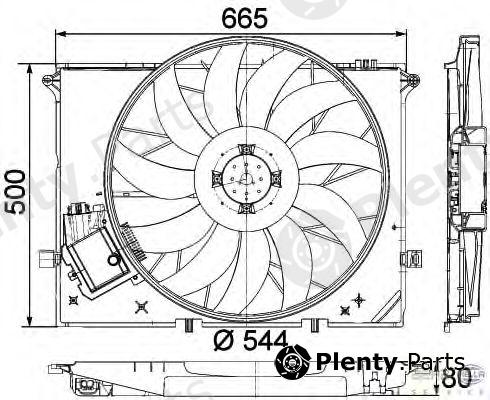  HELLA part 8EW351040-091 (8EW351040091) Fan, radiator