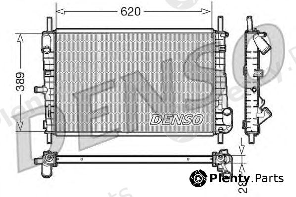 DENSO part DRM10072 Radiator, engine cooling
