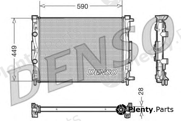  DENSO part DRM23056 Radiator, engine cooling