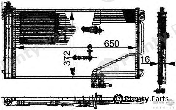  HELLA part 8FC351301-341 (8FC351301341) Condenser, air conditioning