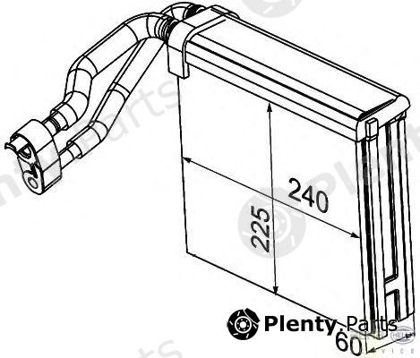  HELLA part 8FV351330721 Evaporator, air conditioning