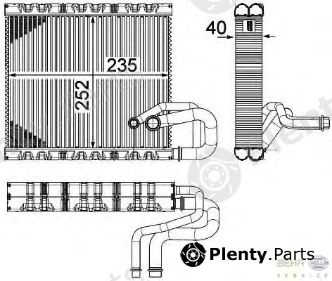  HELLA part 8FV351331-131 (8FV351331131) Evaporator, air conditioning