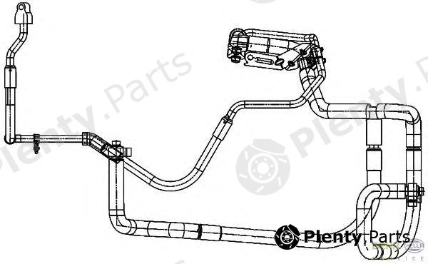  HELLA part 9GS351338-341 (9GS351338341) High-/Low Pressure Line, air conditioning