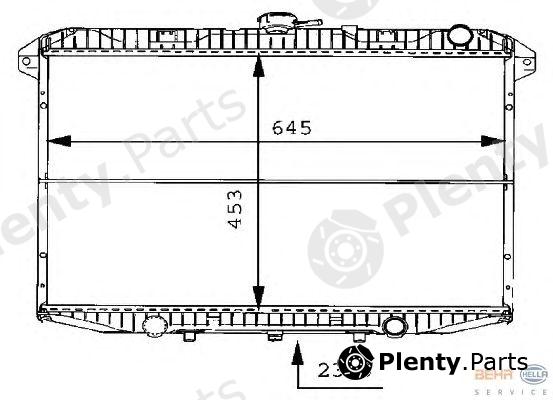  HELLA part 8MK376706-481 (8MK376706481) Radiator, engine cooling