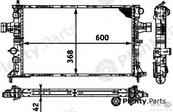  HELLA part 8MK376713-004 (8MK376713004) Radiator, engine cooling