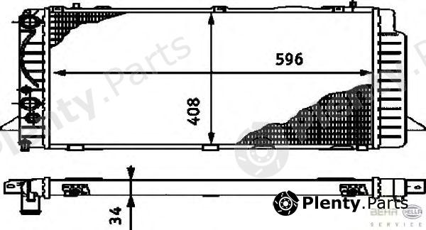  HELLA part 8MK376714-621 (8MK376714621) Radiator, engine cooling