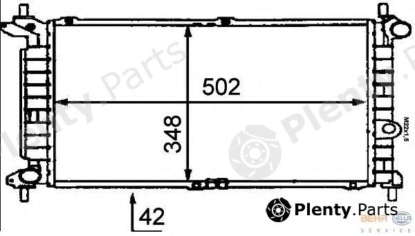 HELLA part 8MK376715-771 (8MK376715771) Radiator, engine cooling