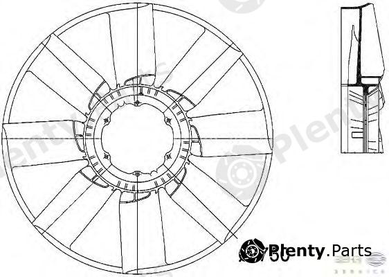  HELLA part 8MV376733-261 (8MV376733261) Fan Wheel, engine cooling